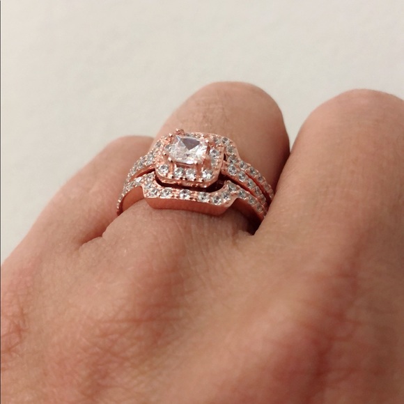 Sterling silver 925 engagement ring - Picture 3 of 8